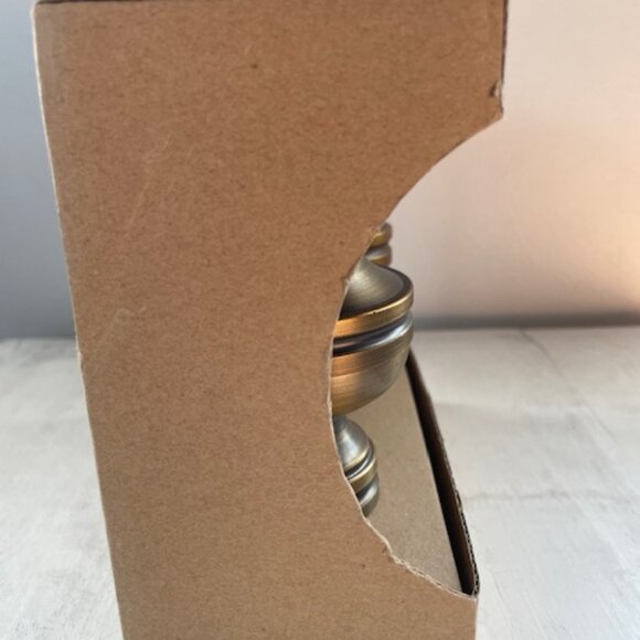 Allen & Roth 2-Pack Decorative Curtain Rod Finials ~ Espresso Finish ~ NEW - Picture 2 of 5